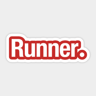 Runner. Sticker